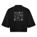 Boxy Frauen Recyceltes 1/2 Sleeved T-Shirt by Stanley/Stella - Schwarz