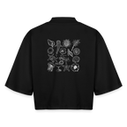 Boxy Frauen Recyceltes 1/2 Sleeved T-Shirt by Stanley/Stella - Schwarz