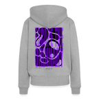 Frauen Premium Hoodie - Grau meliert