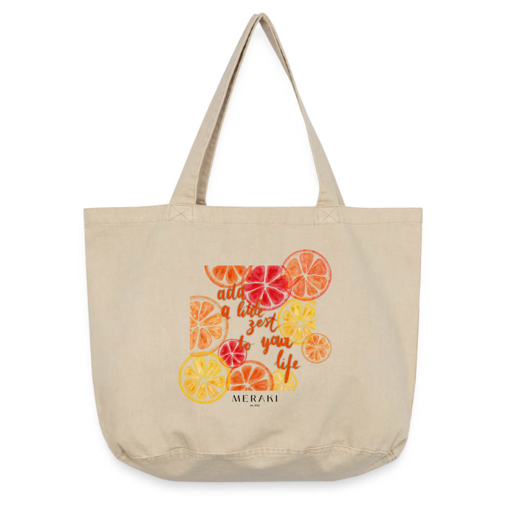 Vintage-Washed Shopper - Vintage Sand 