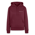 Frauen Premium Hoodie - Burgunderrot