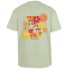 Oversized Heavyweight Unisex T-Shirt - Leichtes Salbeigrün 