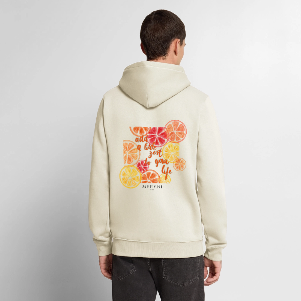 Männer Premium Hoodie - Naturweiß