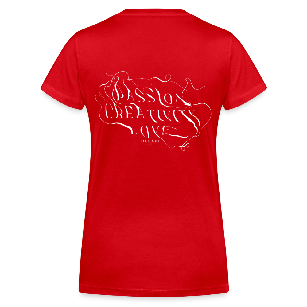 Frauen Bio-T-Shirt mit V-Ausschnitt von Stanley & Stella - Rot