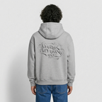 Oversized Heavyweight Hoodie - PASSION, CREATIVITY, LOVE - Grau meliert