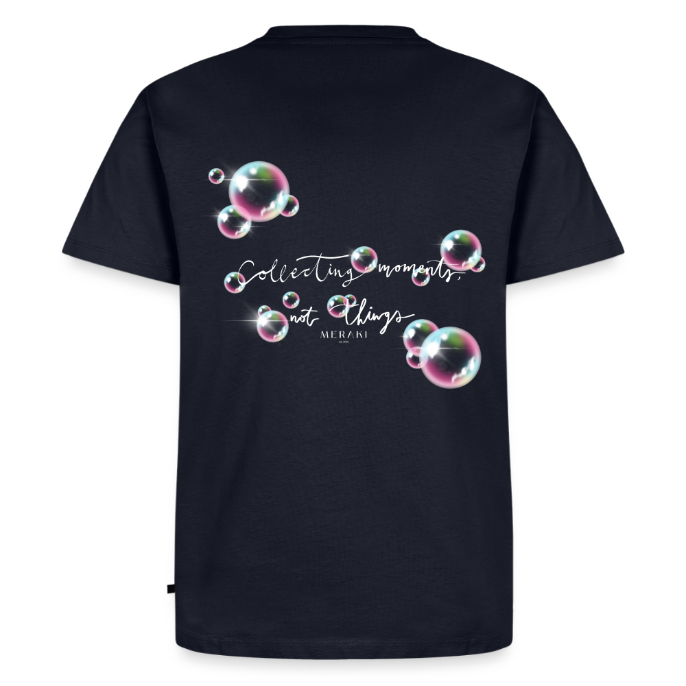 Männer Premium T-Shirt - Seifenblasen - Navy