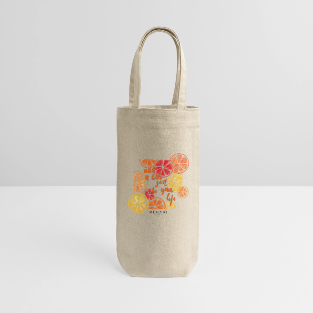 Geschenkbeutel für Flaschen - Natur