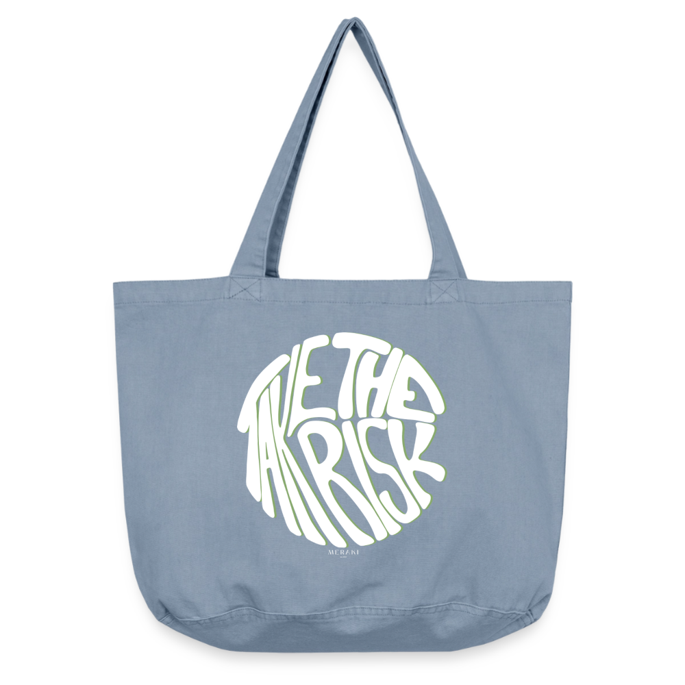 Vintage-Washed Shopper - vintage light blue
