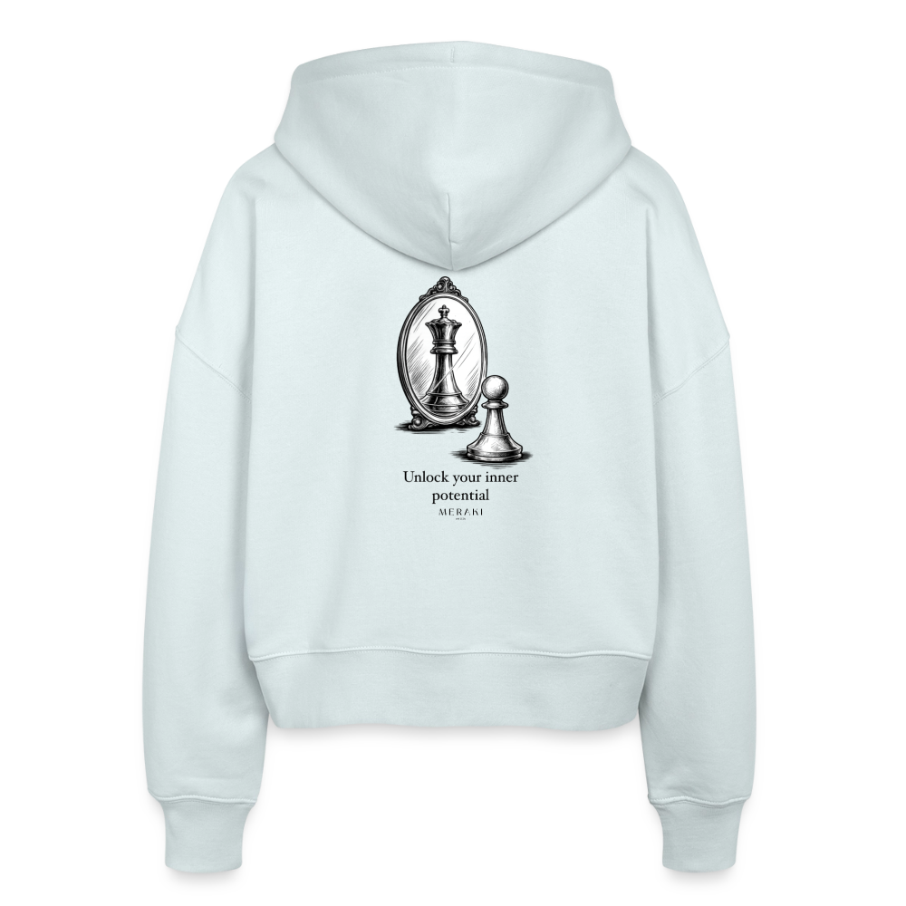 Stanley/Stella Boxy Frauen Bio Zip Hoodie Ida - Eisblau