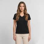 Frauen Bio-T-Shirt mit V-Ausschnitt von Stanley & Stella - Schwarz