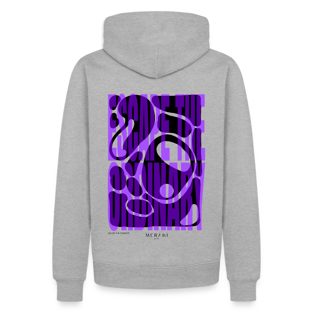 Männer Premium Hoodie - Grau meliert