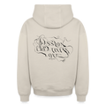 Oversized Heavyweight Hoodie - PASSION, CREATIVITY, LOVE - Beige