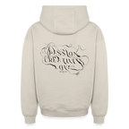 Oversized Heavyweight Hoodie - PASSION, CREATIVITY, LOVE - Beige