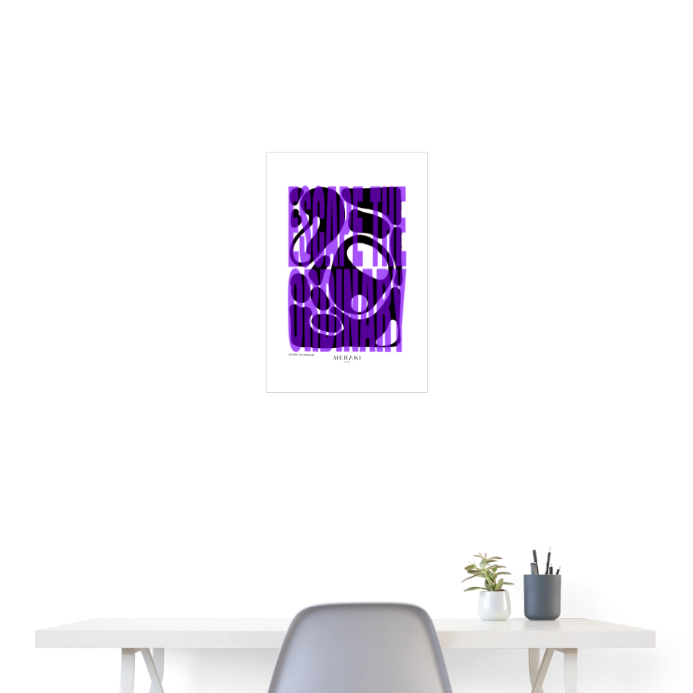 Poster 40x60 cm - Weiß