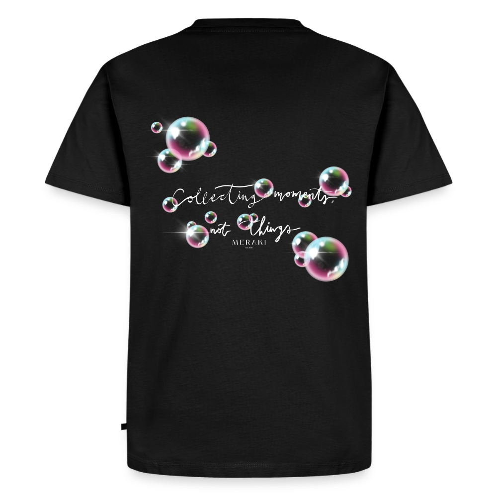Männer Premium T-Shirt - Seifenblasen - Schwarz
