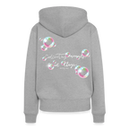 Frauen Premium Hoodie - Grau meliert