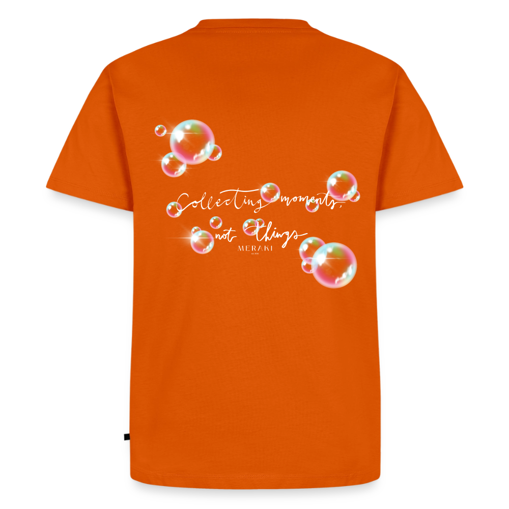 Männer Premium T-Shirt - Seifenblasen - Orange 