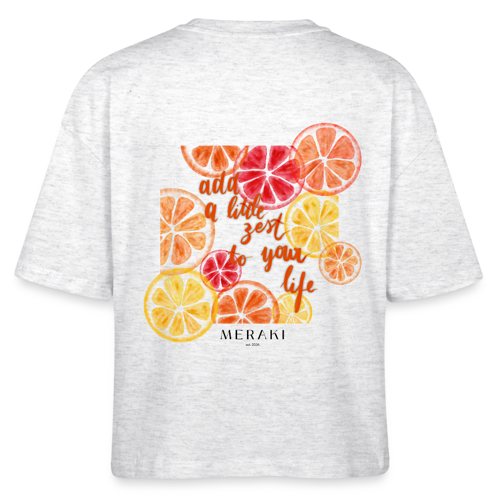 Stanley/Stella Frauen Boxy Bio-T-Shirt Nova - Weiß meliert