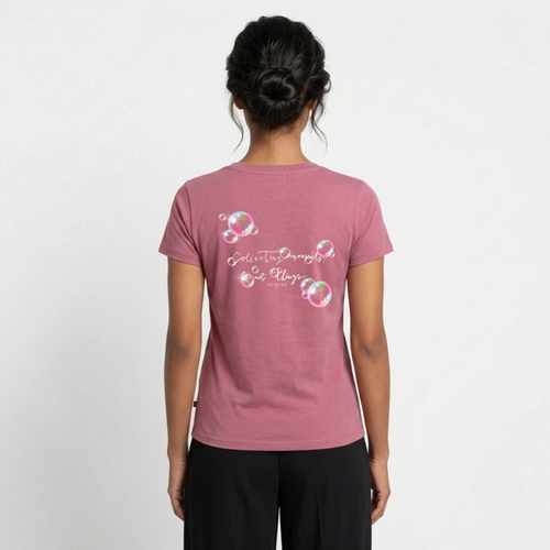 Frauen Bio-T-Shirt mit V-Ausschnitt von Stanley & Stella - Mauve