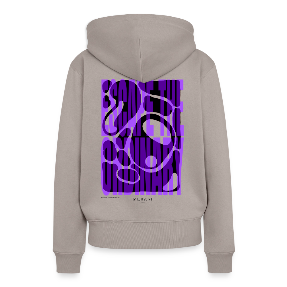 Frauen Premium Hoodie - Taupe