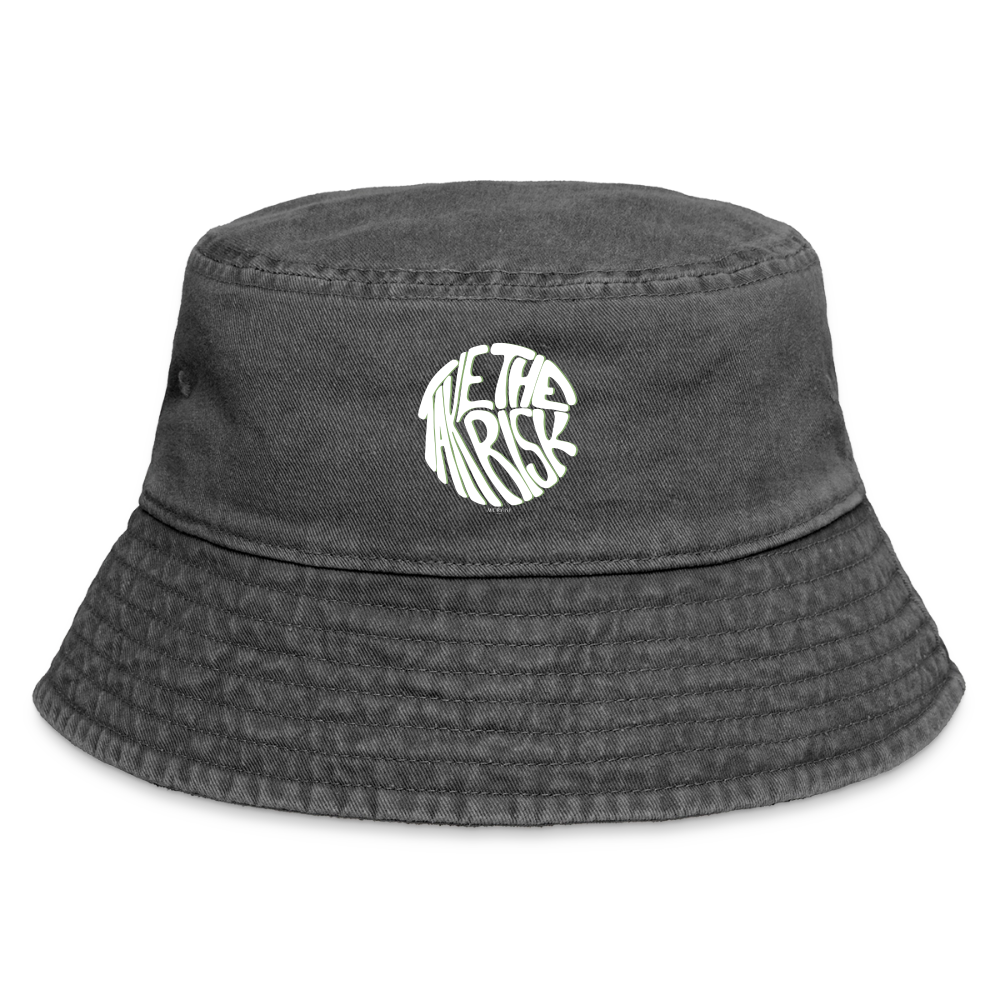 Vintage Bucket Hat - Vintage Schwarz