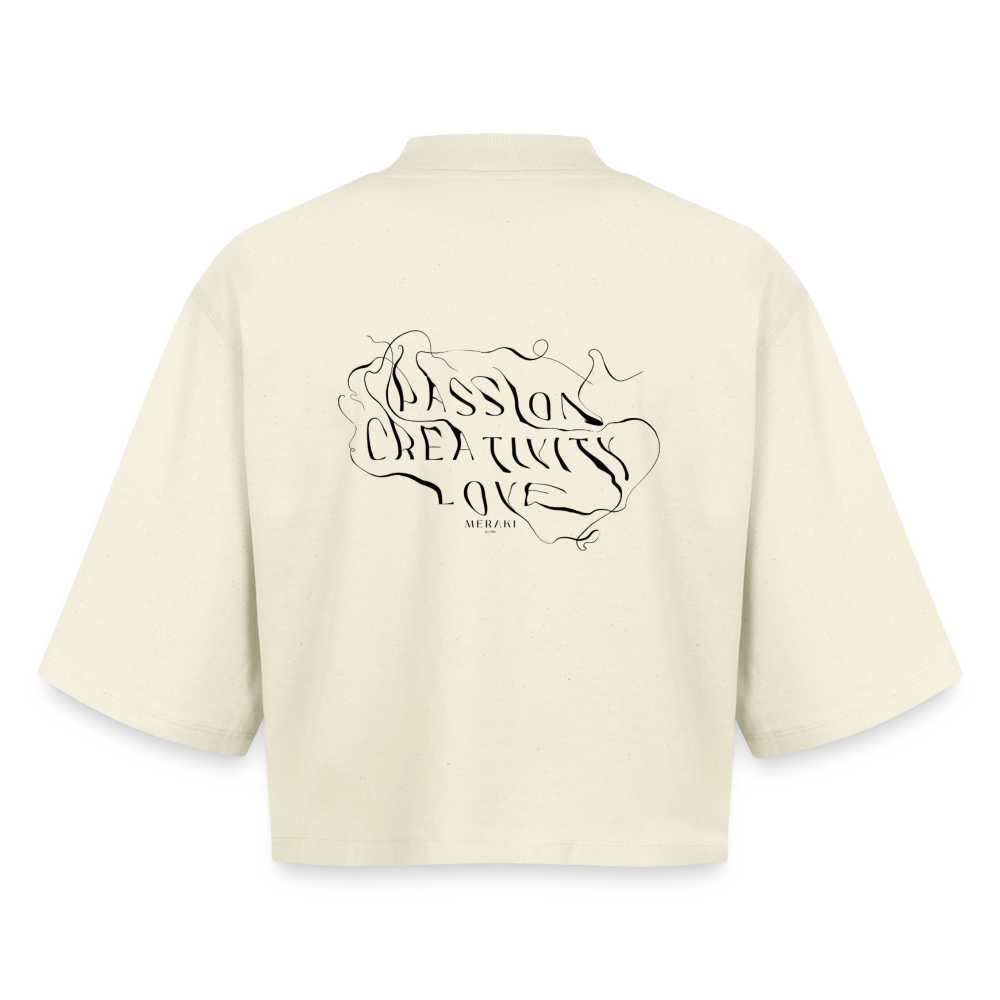 Boxy Frauen Recyceltes 1/2 Sleeved T-Shirt by Stanley/Stella - Natur
