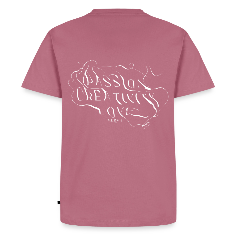 Männer Premium T-Shirt - PASSION, CREATIVITY, LOVE - Mauve