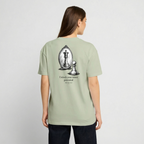 Oversized Heavyweight T-Shirt - CHESS - Leichtes Salbeigrün 