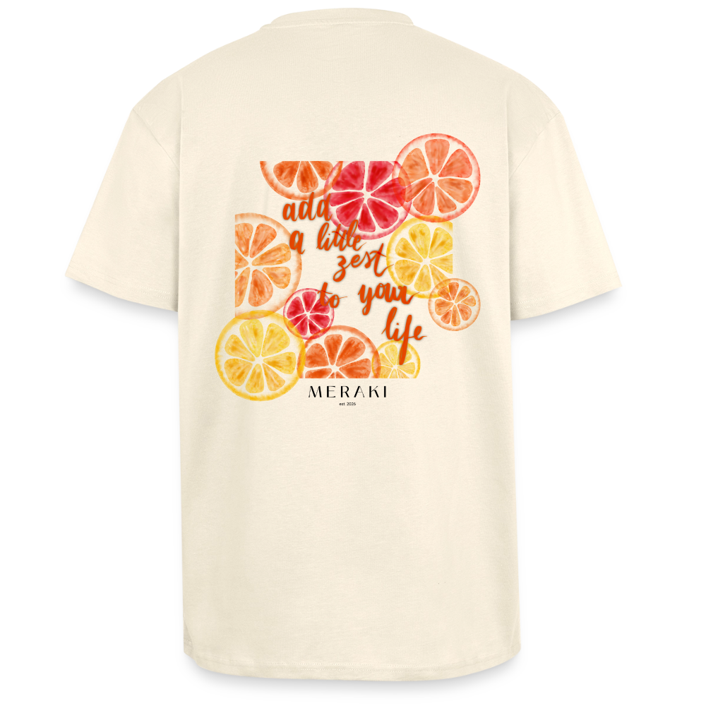Oversized Heavyweight Unisex T-Shirt - Creme