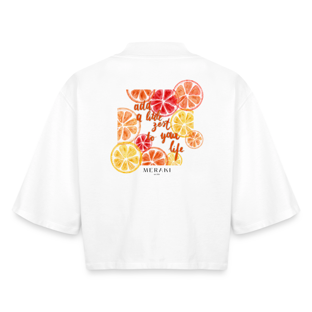 Boxy Frauen Recyceltes 1/2 Sleeved T-Shirt by Stanley/Stella - Weiß