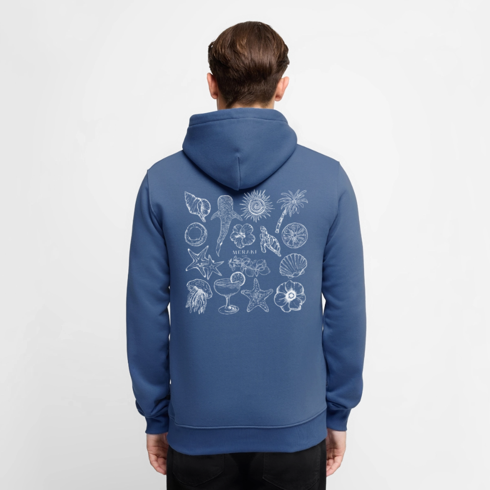 Männer Premium Hoodie - Taubenblau