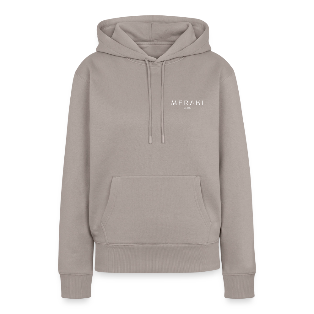 Frauen Premium Hoodie - Taupe