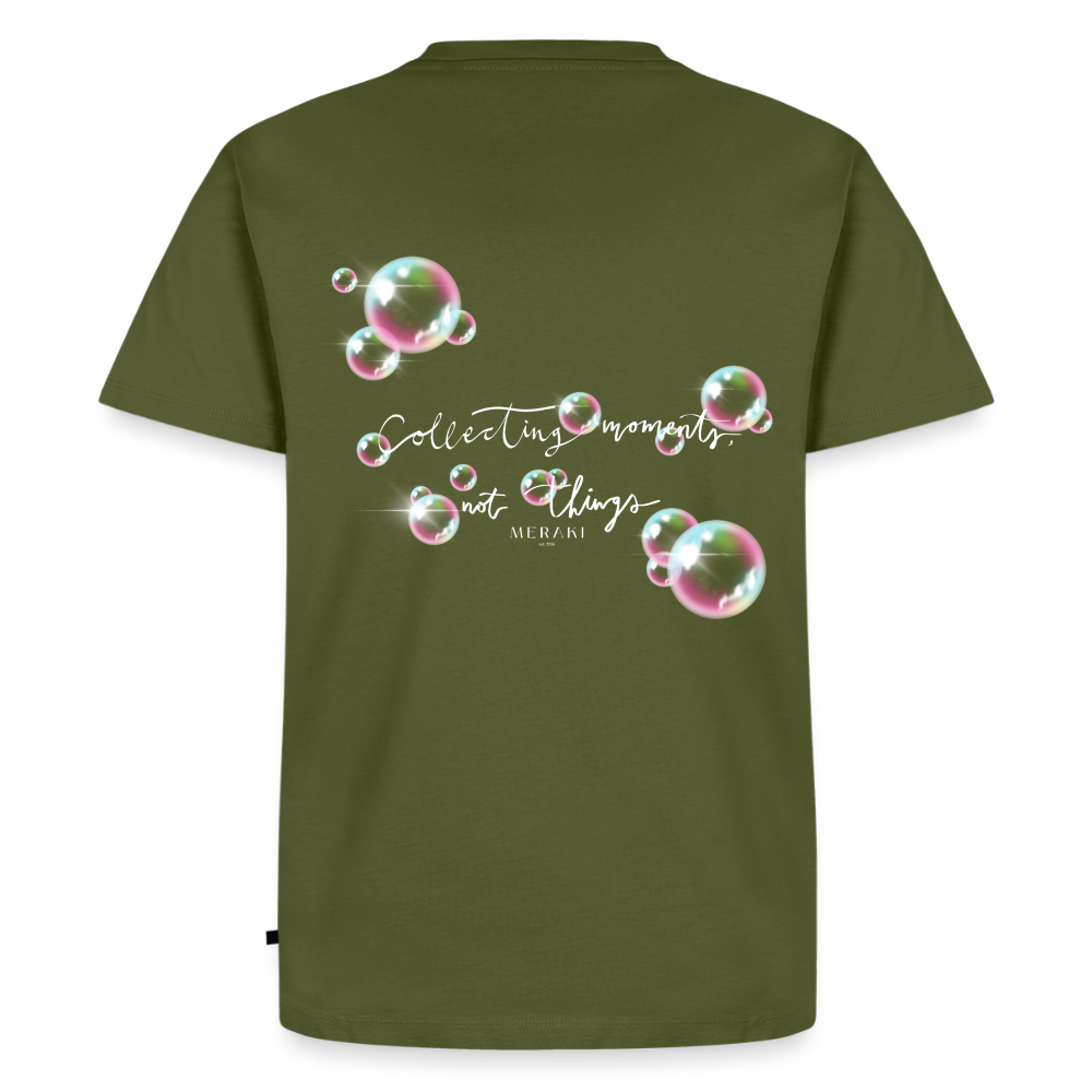Männer Premium T-Shirt - Seifenblasen - Khaki
