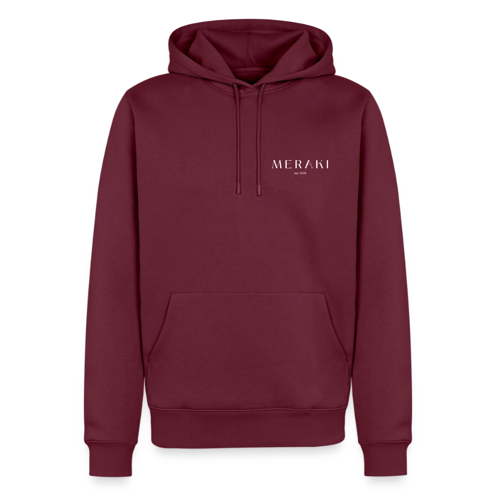 Männer Premium Hoodie - Burgunderrot