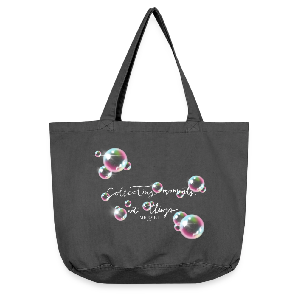 Vintage-Washed Shopper - Vintage Schwarz