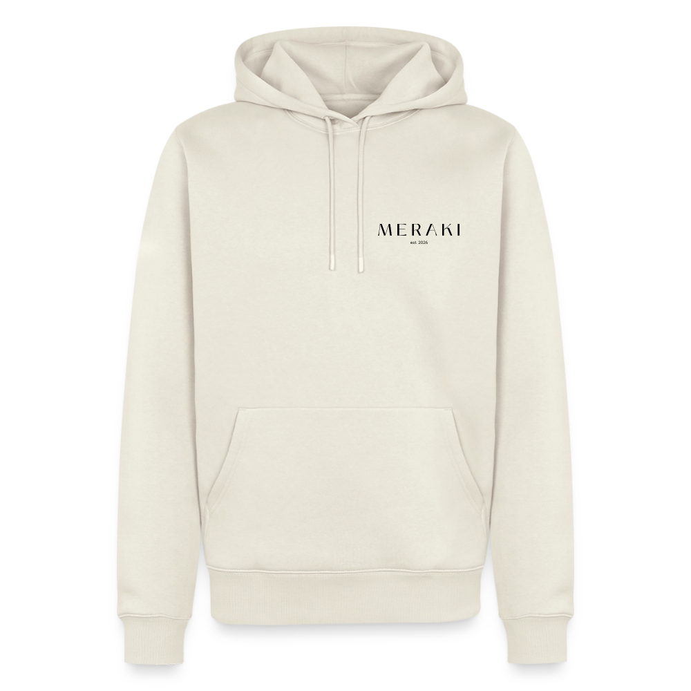 Männer Premium Hoodie - Naturweiß