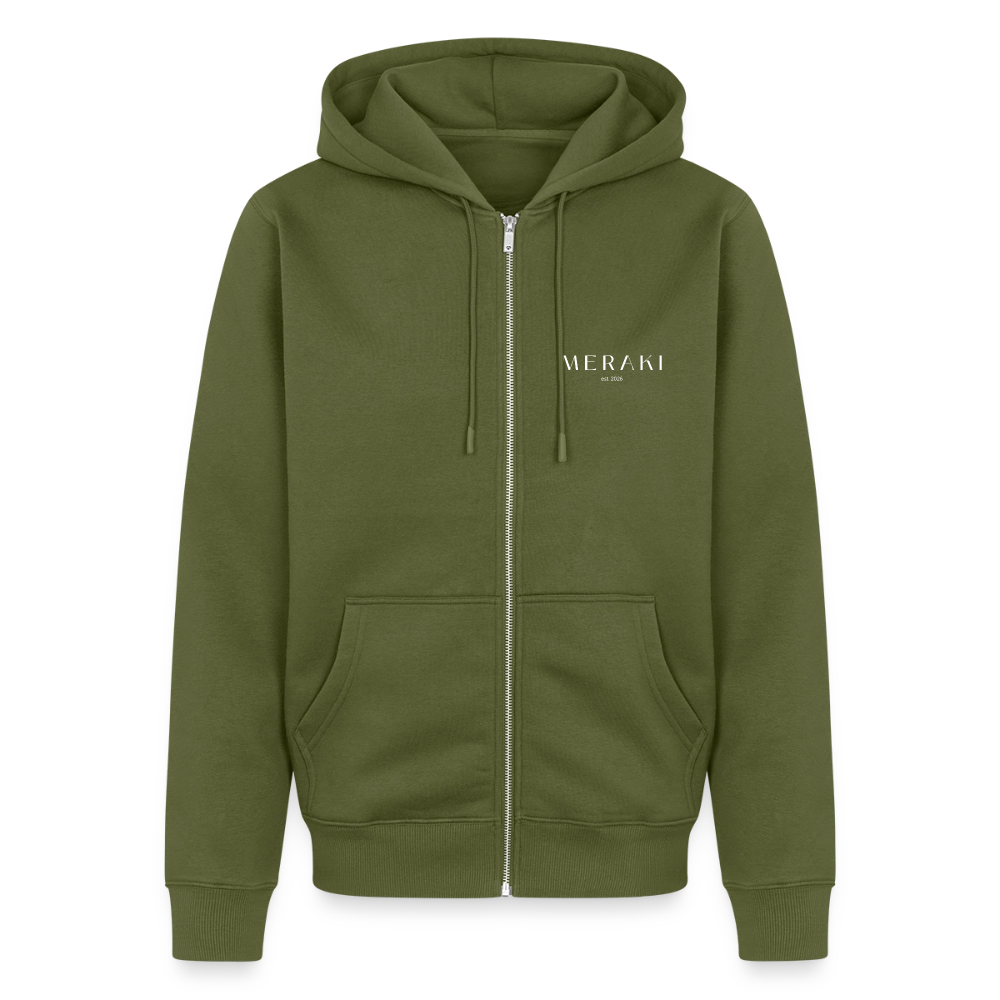 Männer Premium Kapuzenjacke - Khaki