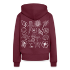 Frauen Premium Hoodie - Burgunderrot