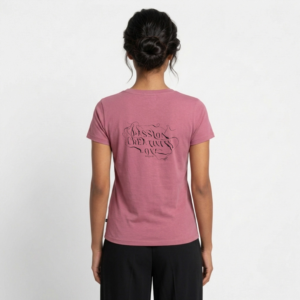 Frauen Bio-T-Shirt mit V-Ausschnitt von Stanley & Stella - Mauve