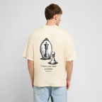 Oversized Bio T-Shirt - Chess - Natur