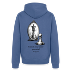 Männer Premium Kapuzenjacke - Taubenblau