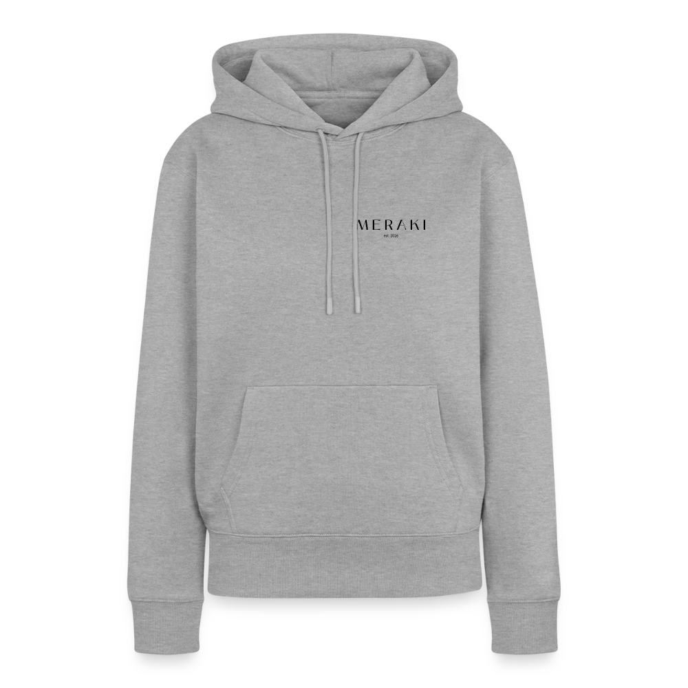 Frauen Premium Hoodie - Grau meliert