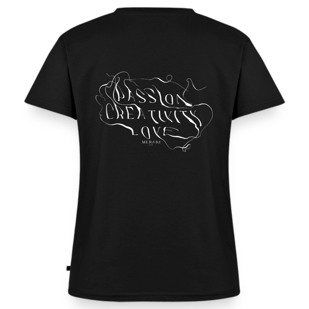 Frauen Bio-T-Shirt mit V-Ausschnitt von Stanley & Stella - Schwarz