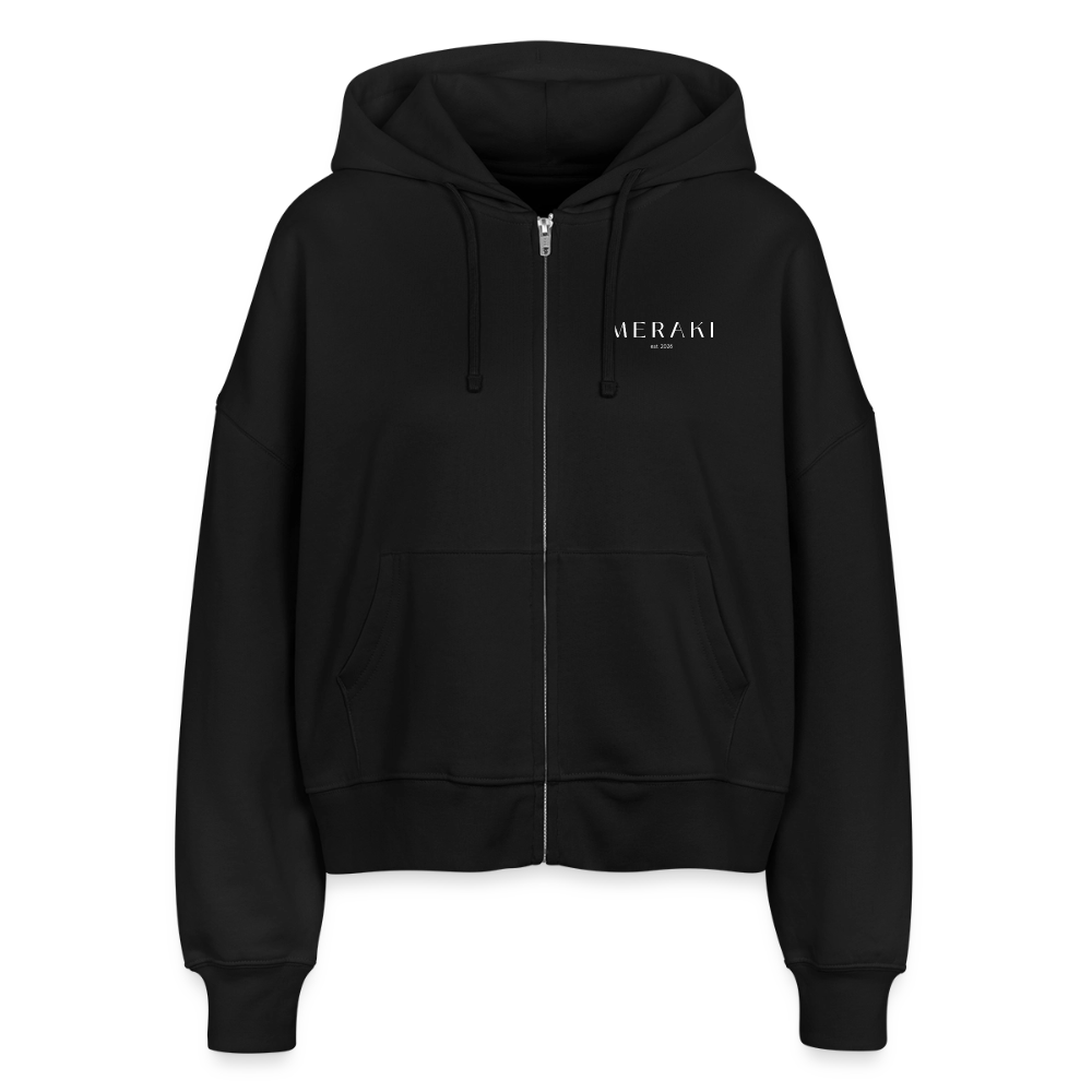 Stanley/Stella Boxy Frauen Bio Zip Hoodie Ida - Schwarz