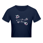 Frauen Cropped T-Shirt - Light Navy