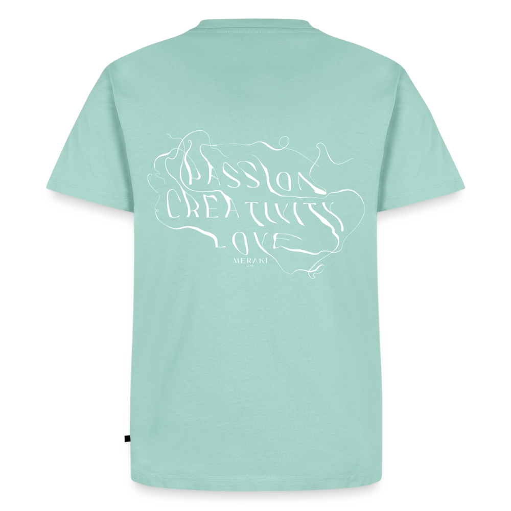 Männer Premium T-Shirt - PASSION, CREATIVITY, LOVE - Mint 