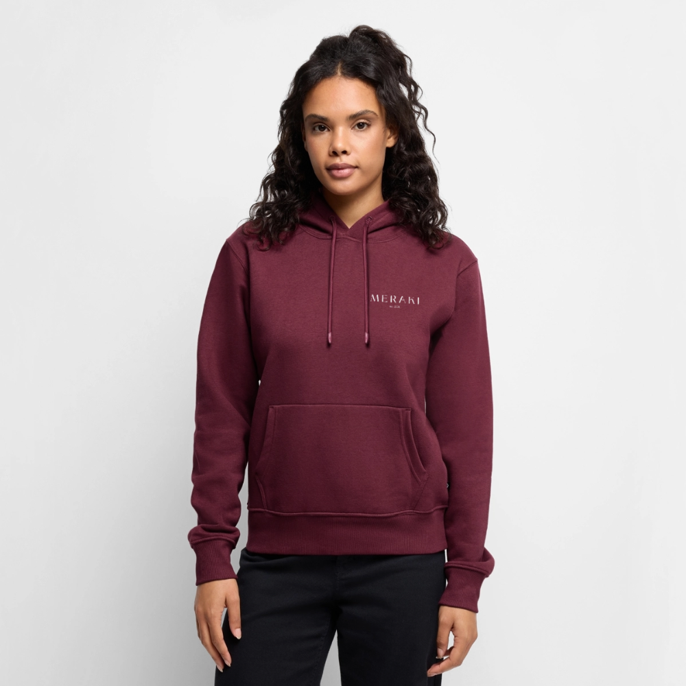 Frauen Premium Hoodie - Burgunderrot