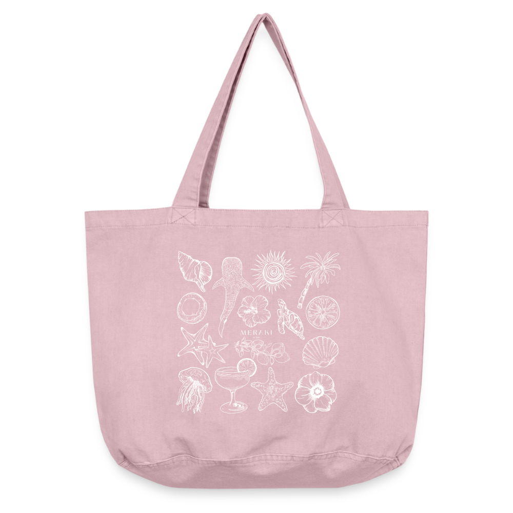 Vintage-Washed Shopper - Vintage Rosa