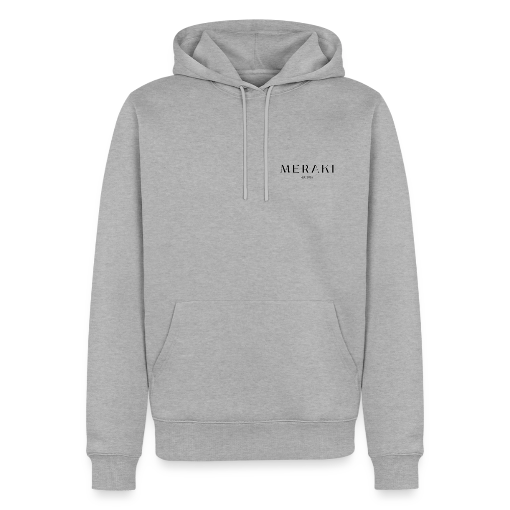 Männer Premium Hoodie - Grau meliert