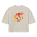 Frauen Premium Oversized Bio Cropped T-Shirt - Beige